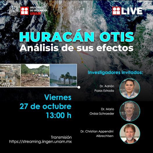Expertos IIUNAM analizan efectos de Huracán Otis en Guerrero